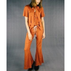 Lenni the Label Lace Up Bell Bottom Jimi Pants